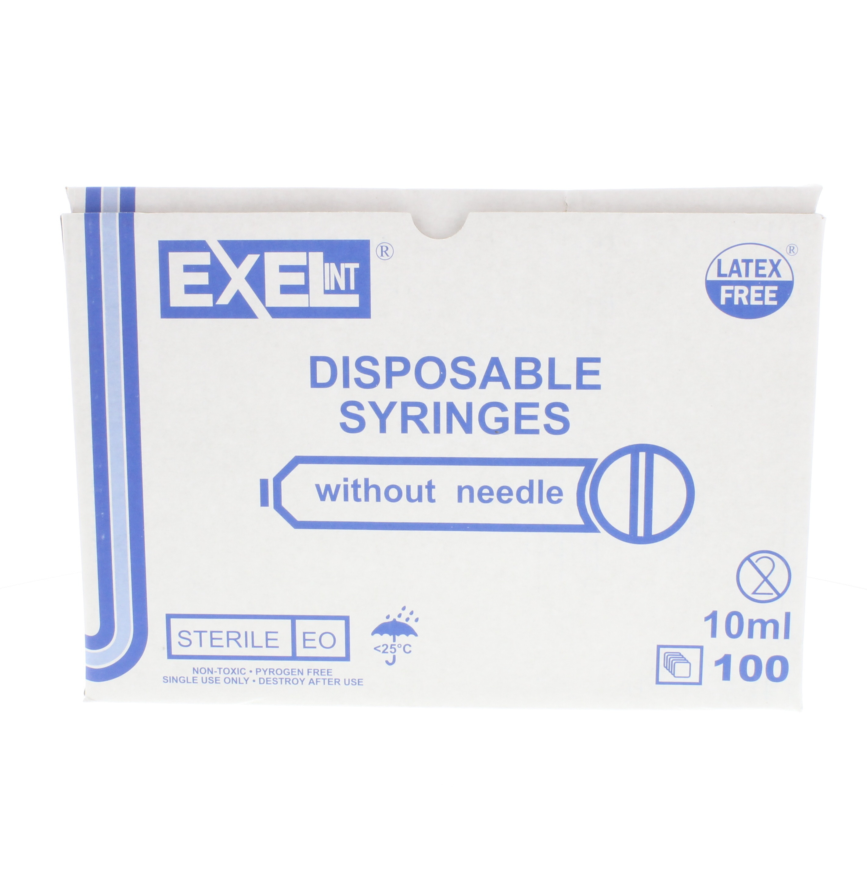 Exel 10-12cc Syringe (Luer-Lock) - Box/100